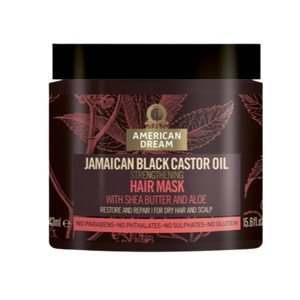 American Dream Jamaican Black Castor Oil Strengthening Hair Mask With Shea Butter & Aloe - 443ml
