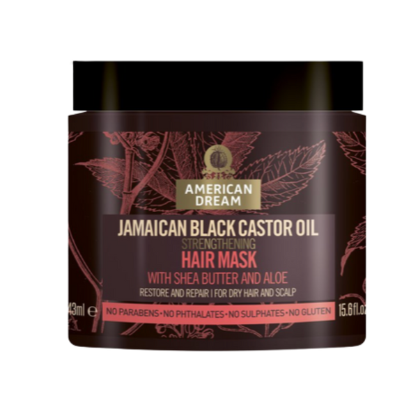 American Dream Jamaican Black Castor Oil Strengthening Hair Mask With Shea Butter & Aloe - 443ml