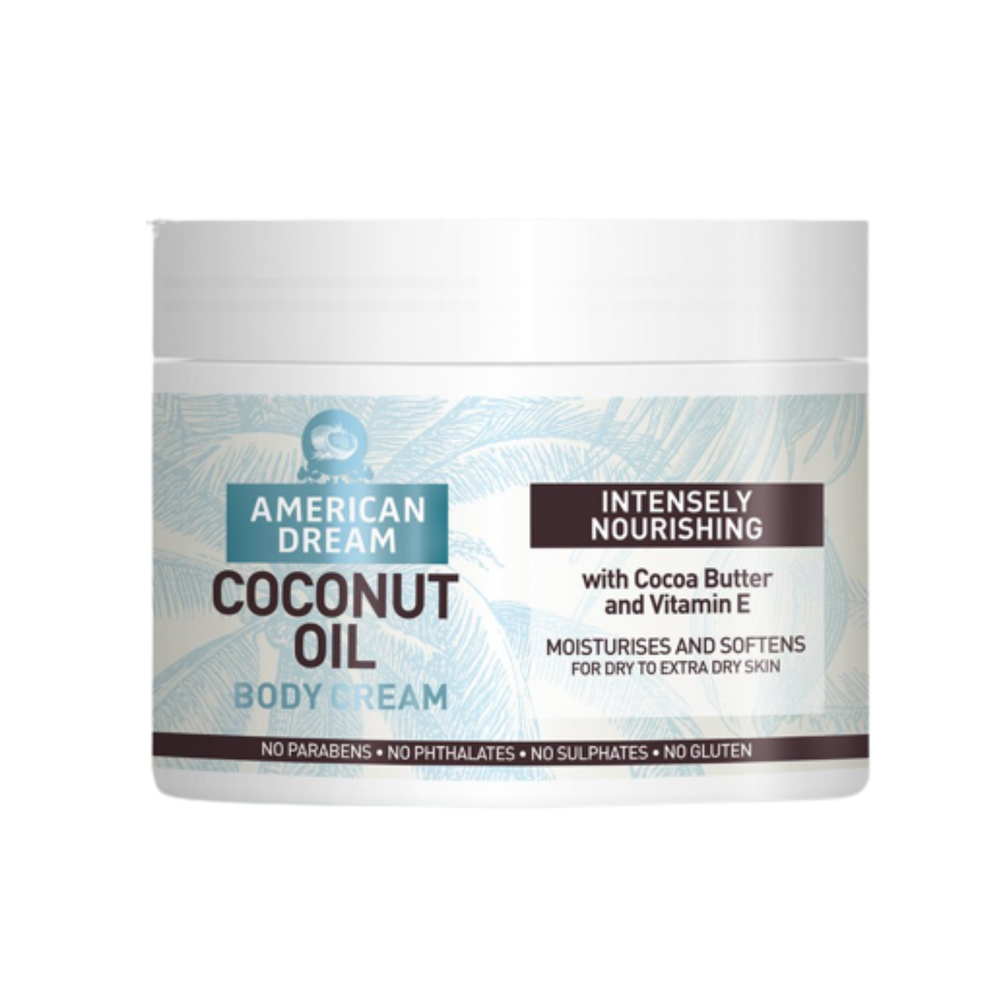 American Dream Coconut Oil Body Cream With Cocoa Butter & Vitamin E - 500ml
