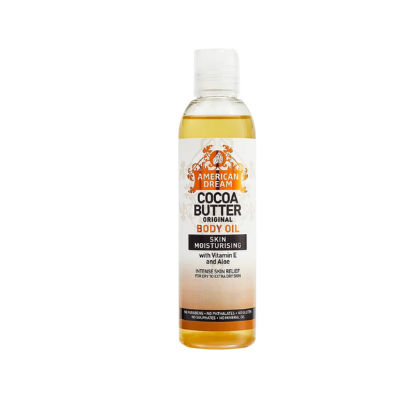 American Dream Cocoa Butter Original Body Oil With Vitamin E & Aloe - 200ml