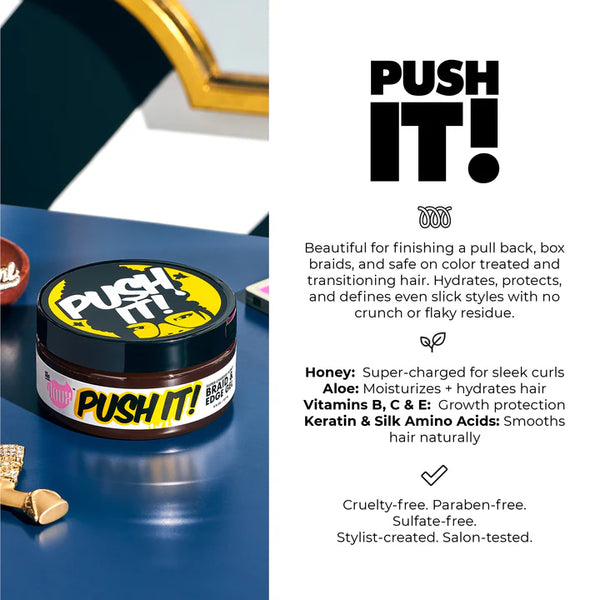 The Doux PUSH IT Braid & Edge Gel - 237ml