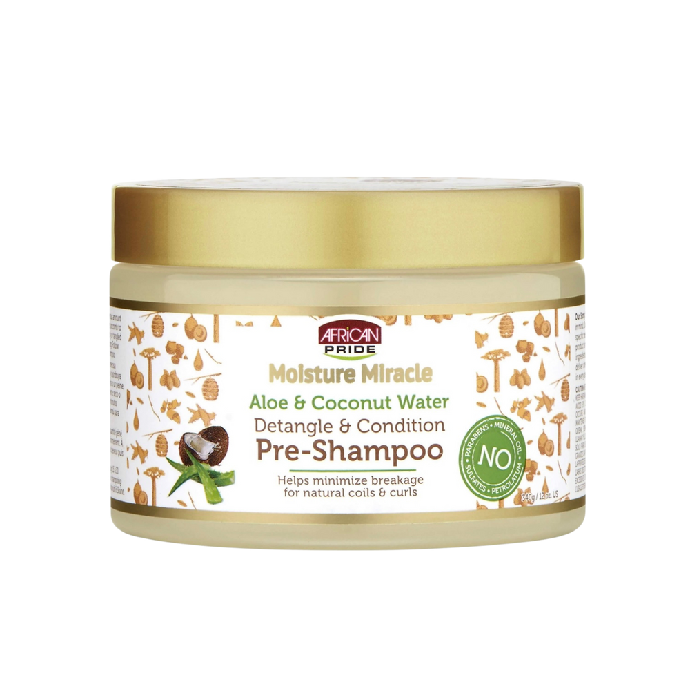 African Pride Moisture Miracle Aloe & Coconut Water Pre-Shampoo - 12oz