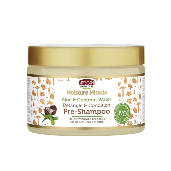 African Pride Moisture Miracle Aloe & Coconut Water Pre-Shampoo - 12oz