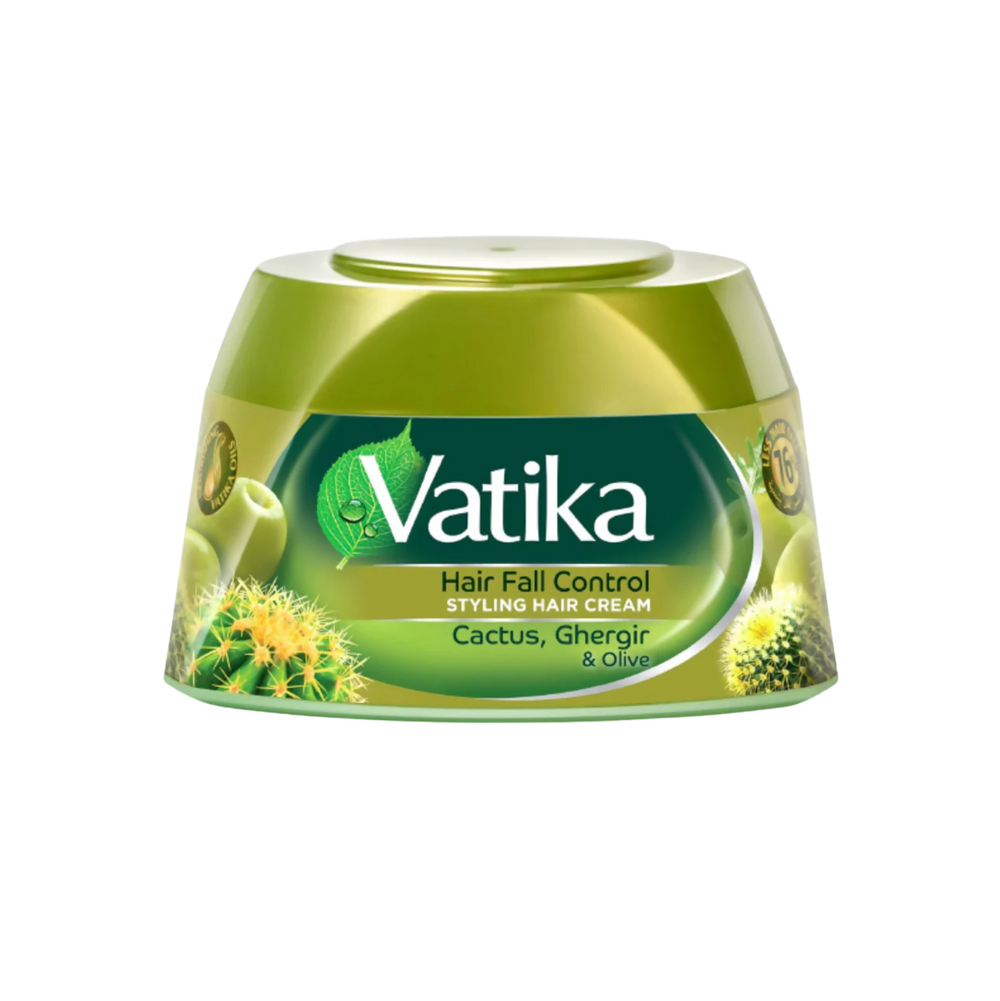 Dabur Vatika Hair Fall Control Styling Hair Cream With Cactus, Ghergir & Olive - 140ml