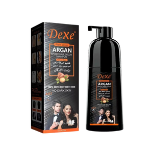 Dexe Argan Speedy Hair Colour Shampoo In Natural Black - 420ml