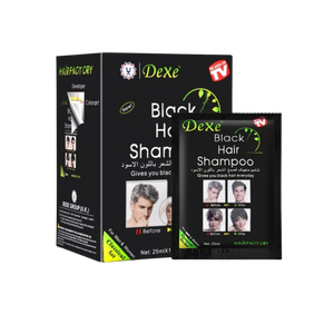 Dexe Black Hair Shampoo Sachets  - 10 x 25ml