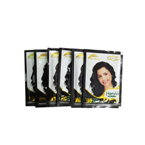 PCC Brands Herbal Henna Powder Hair Colour In Black - 6 Sachets