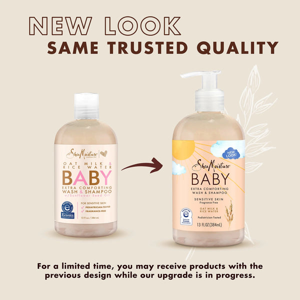 Shea Moisture Baby Oat Milk & Rice Water Extra Comforting Wash & Shampoo - 384ml