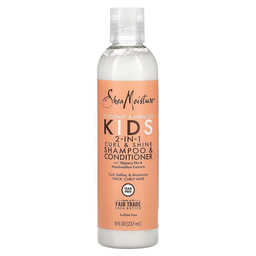 Shea Moisture Coconut & Hibiscus Kids 2-In-1 Curl & Shine Shampoo & Conditioner - 237ml