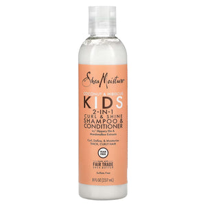 Shea Moisture Coconut & Hibiscus Kids 2-In-1 Curl & Shine Shampoo & Conditioner - 237ml