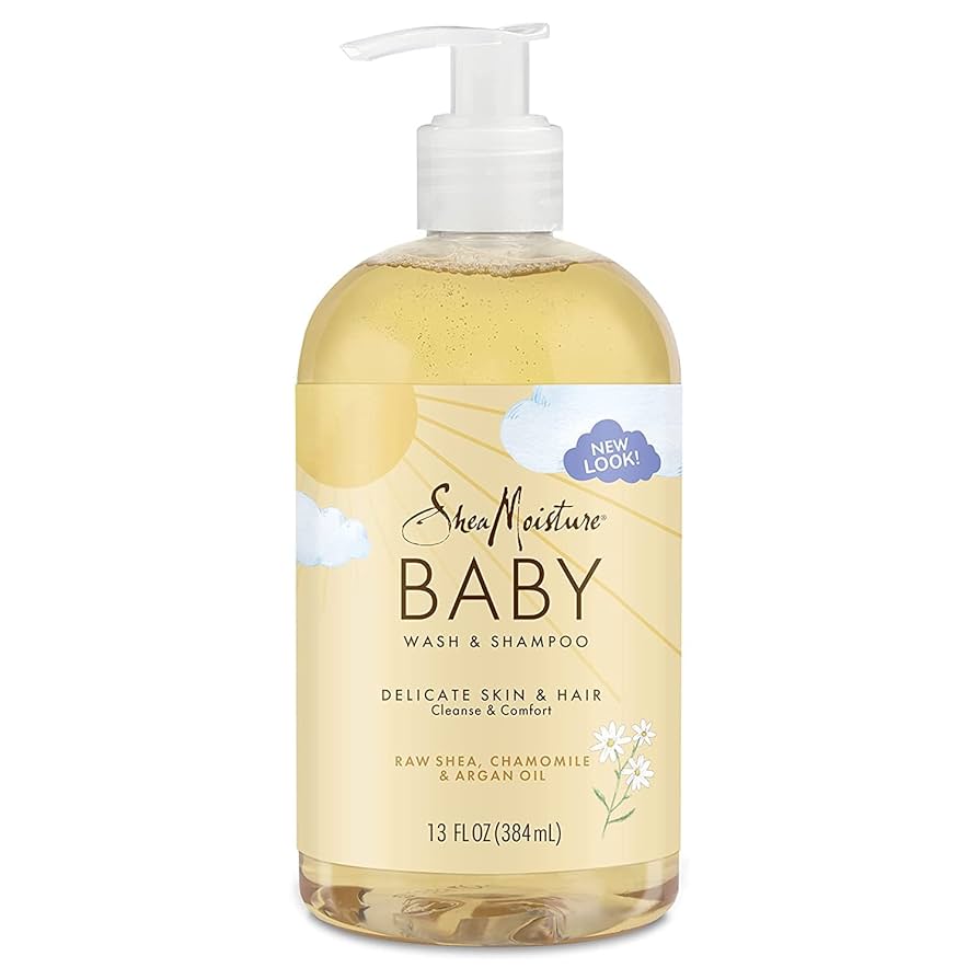 Shea Moisture Baby Raw Shea Chamomile & Argan Oil Wash & Shampoo - 384ml