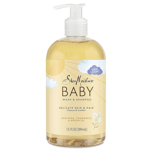 Shea Moisture Baby Raw Shea Chamomile & Argan Oil Wash & Shampoo - 384ml