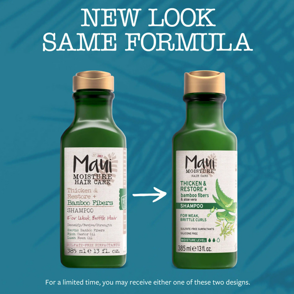 Maui Moisture Thicken & Restore + Bamboo Fibers Shampoo - 385ml