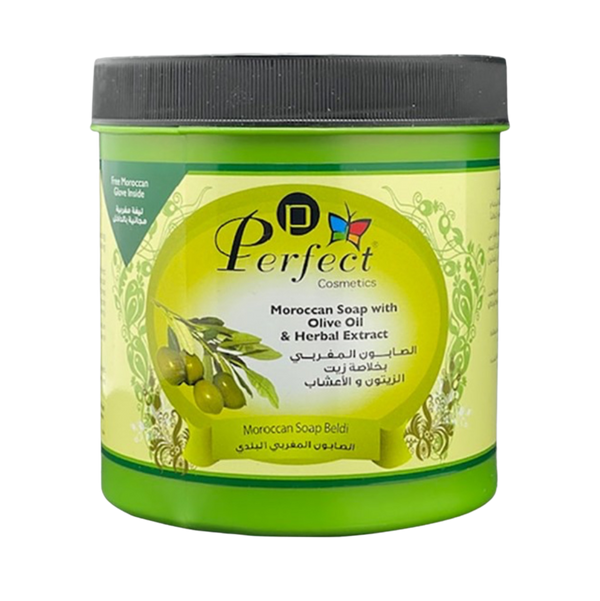 Perfect Natural Moroccan Soap With Olive Oil & Herbal Extract - 35oz