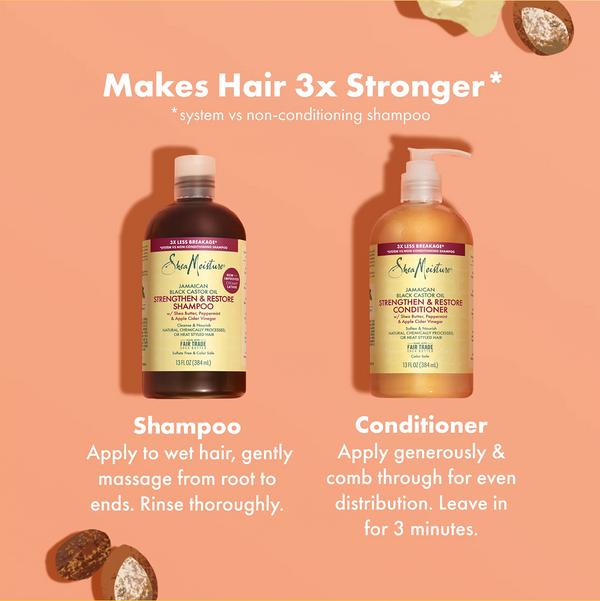 Shea Moisture Jamaican Black Castor Oil Strengthen & Restore Conditioner - 384ml